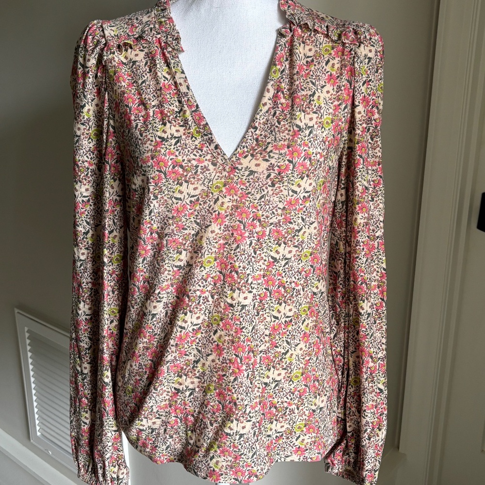 Nation LTD - Claudine Yoked Tee in Superbloom